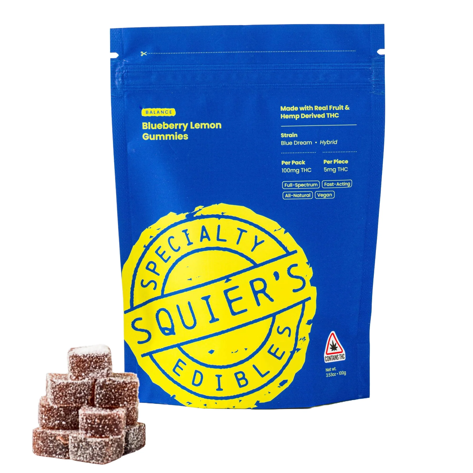 BLUEBERRY LEMON | HASH ROSIN GUMMIES | 2PK