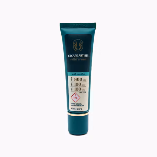 ESCAPE ARTIST - MENTHOL - RELIEF CREAM 8:1:1 - 2 OZ