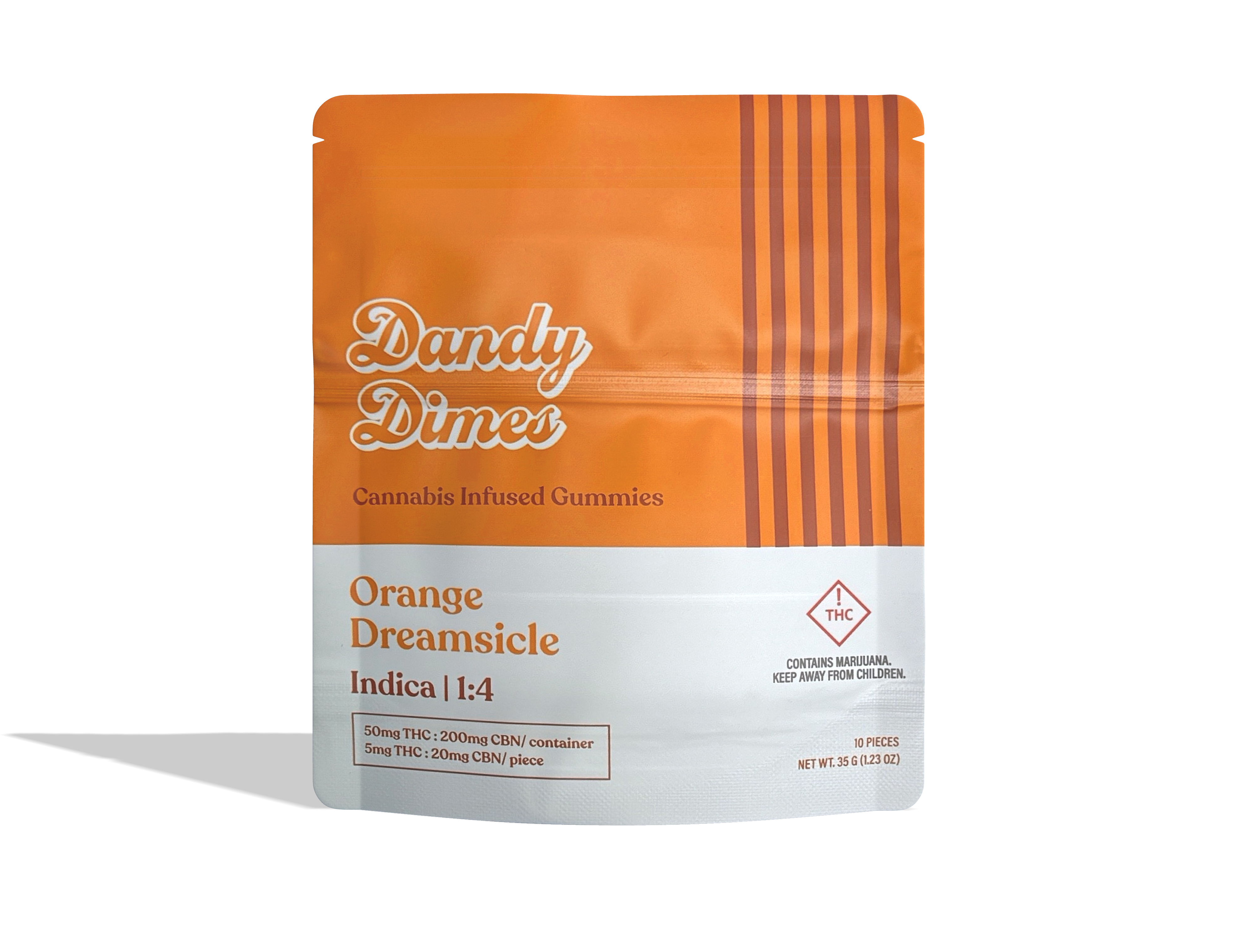 (MED)DANDY DIMES - ORANGE DREAMSICLE - INDICA - GUMMIES - 2000MG
