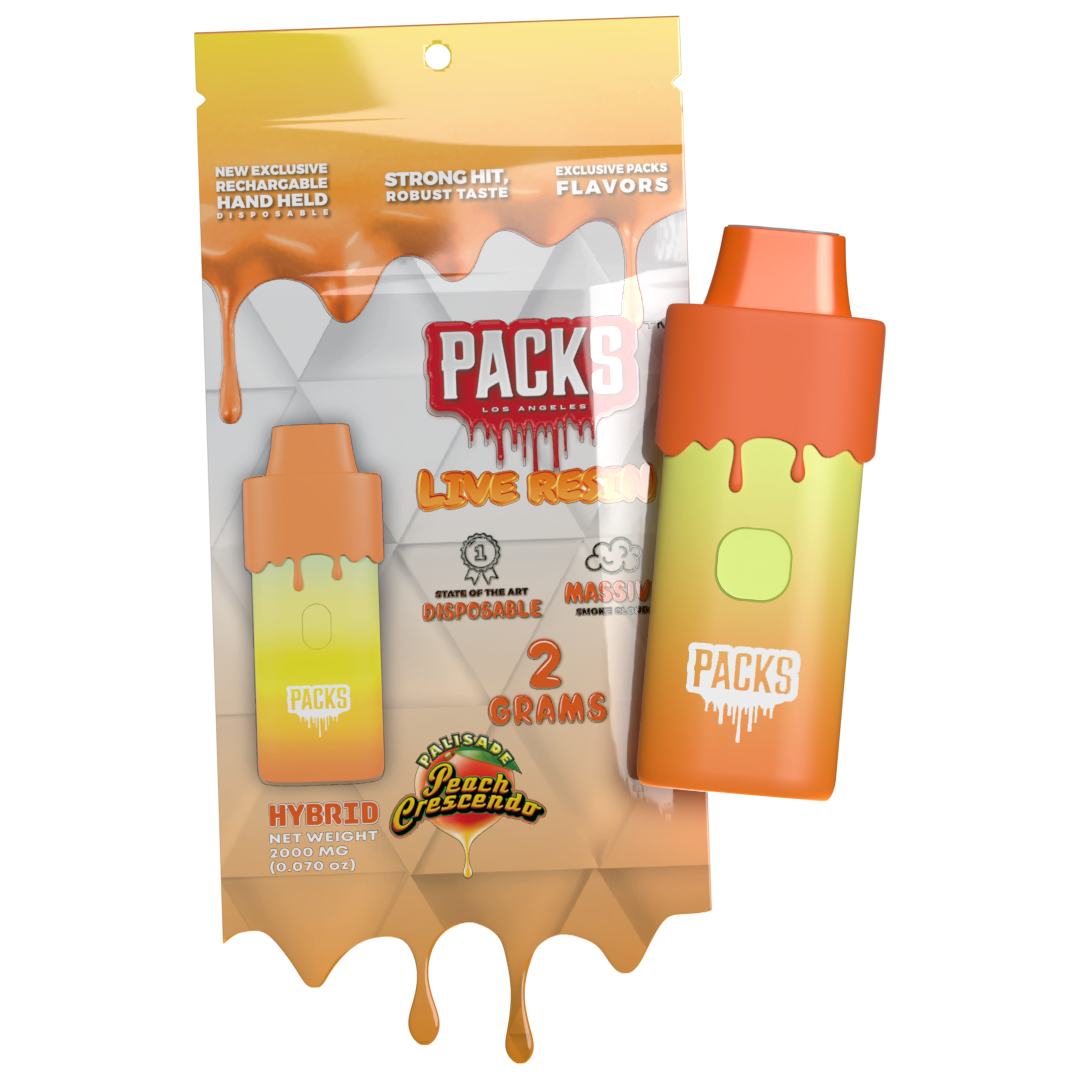 PACKWOODS - PALISADE PEACH CRESCENDO - DISTILLATE DISPOSABLE - 2G