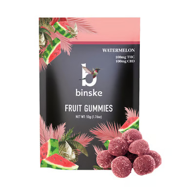 BINSKE - WATERMELON THC:CBD - THC:CBD - GUMMIES - 100MG