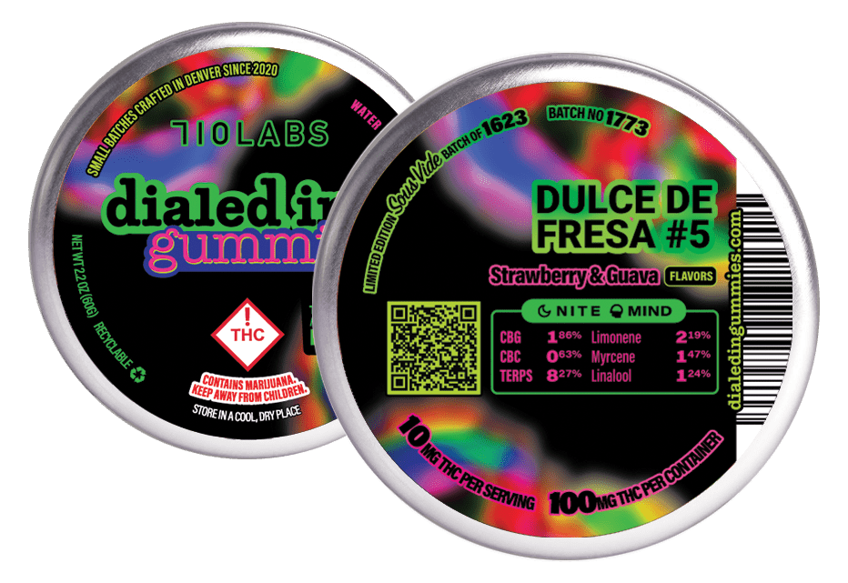 DIALED IN - MINX + CAP JUNKY - ROSIN GUMMIES - 100MG