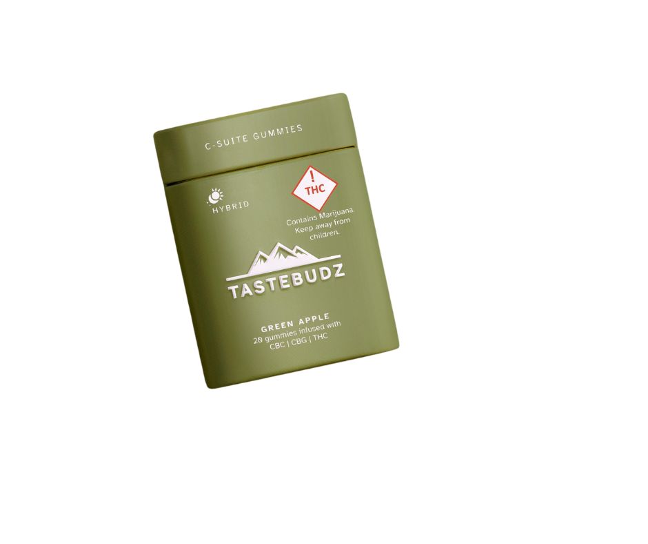 TASTEBUDZ - GREEN APPLE CBC:CBG:THC - 2:2:1 - HYBRID - ROSIN GUMMIES - 50MG