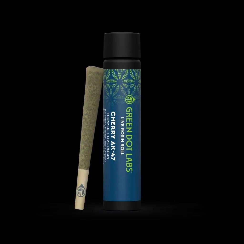 GREEN DOT LABS -FORTISSIMO + FORTISSIMO - LIVE ROSIN INFUSED PRE ROLL - 1G