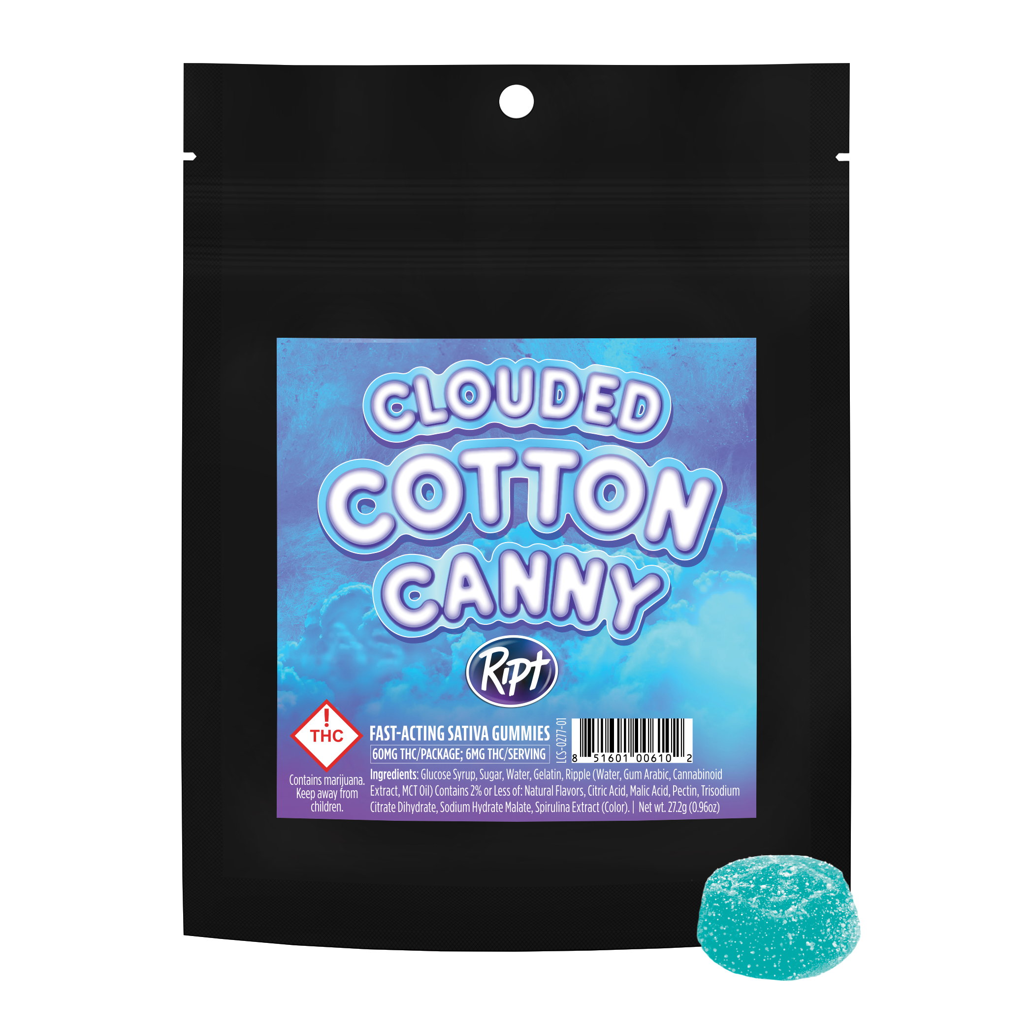 RIPT - COTTON CANNY - SATIVA - 60MG