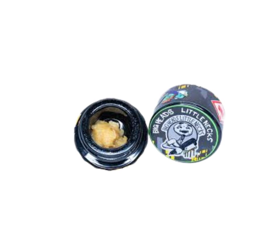 BIG HEADS LITTLE NECKS - STRAWBERRIES & CREAM - LIVE ROSIN - 1G