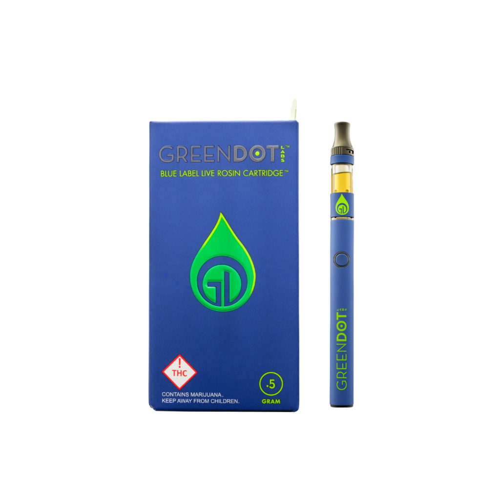 GREEN DOT LABS - RAPTURE - BLUE LABEL - ROSIN CART - 0.5G