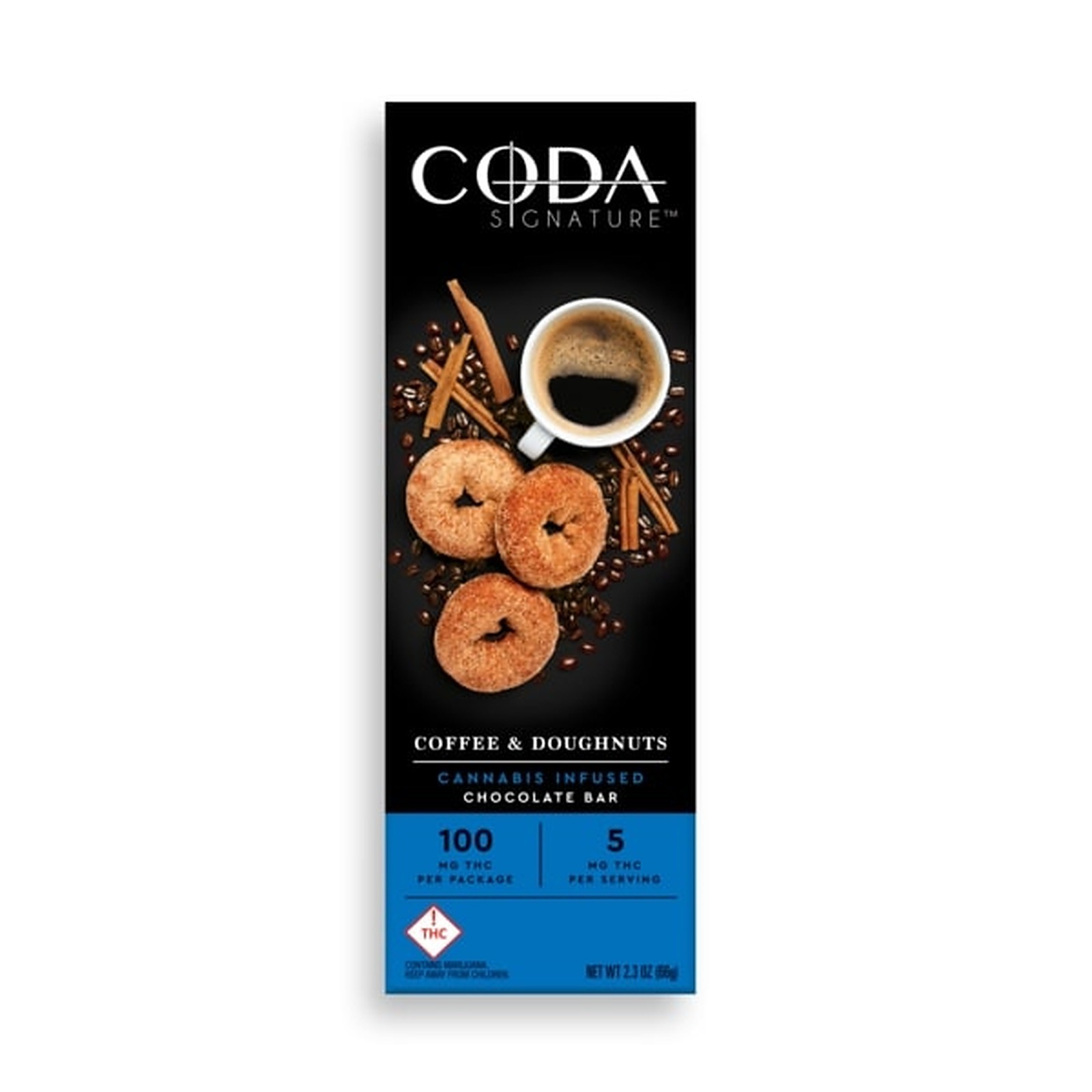 CODA - COFFEE & DOUGHNUTS - CHOCOLATE - 100MG