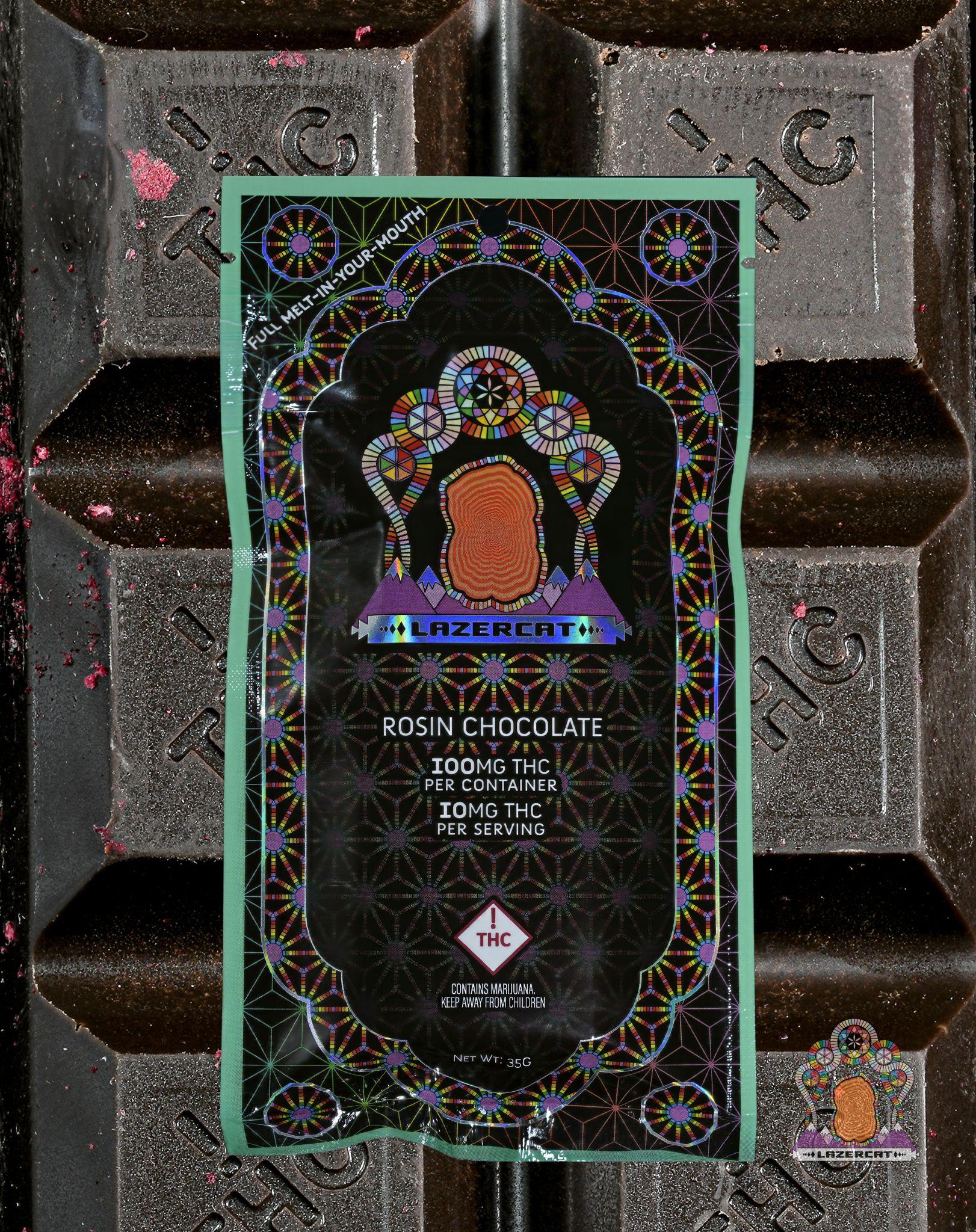 LAZERCAT - DARK RASBERRY - ROSIN CHOCOLATE - 100MG