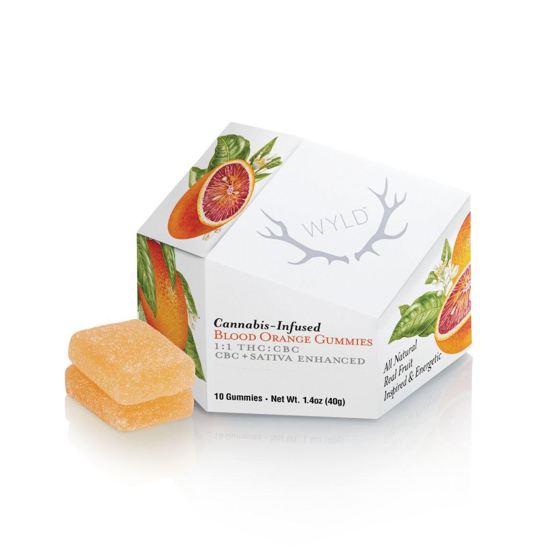 WYLD - BLOOD ORANGE THC:CBC - 1:1 - GUMMIES - 100MG