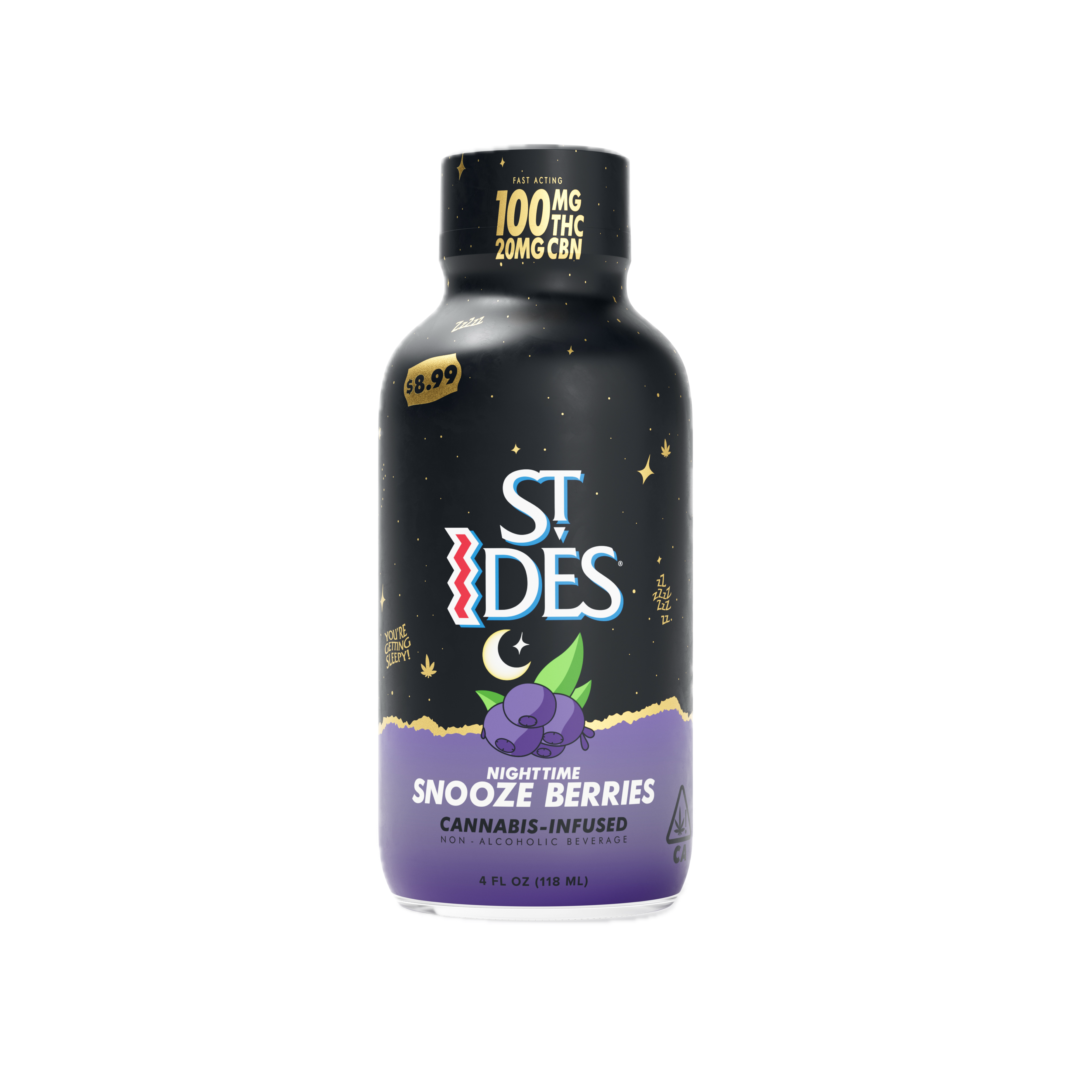 St ides - Snooze Berries - THC:CBN 5:1 - 100 mg Main Image