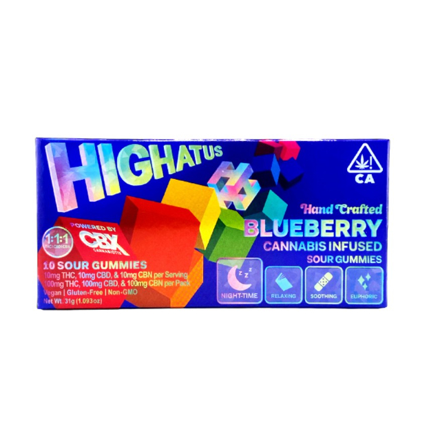 HIGHATUS - BLUEBERRY THC:CBD:CBN