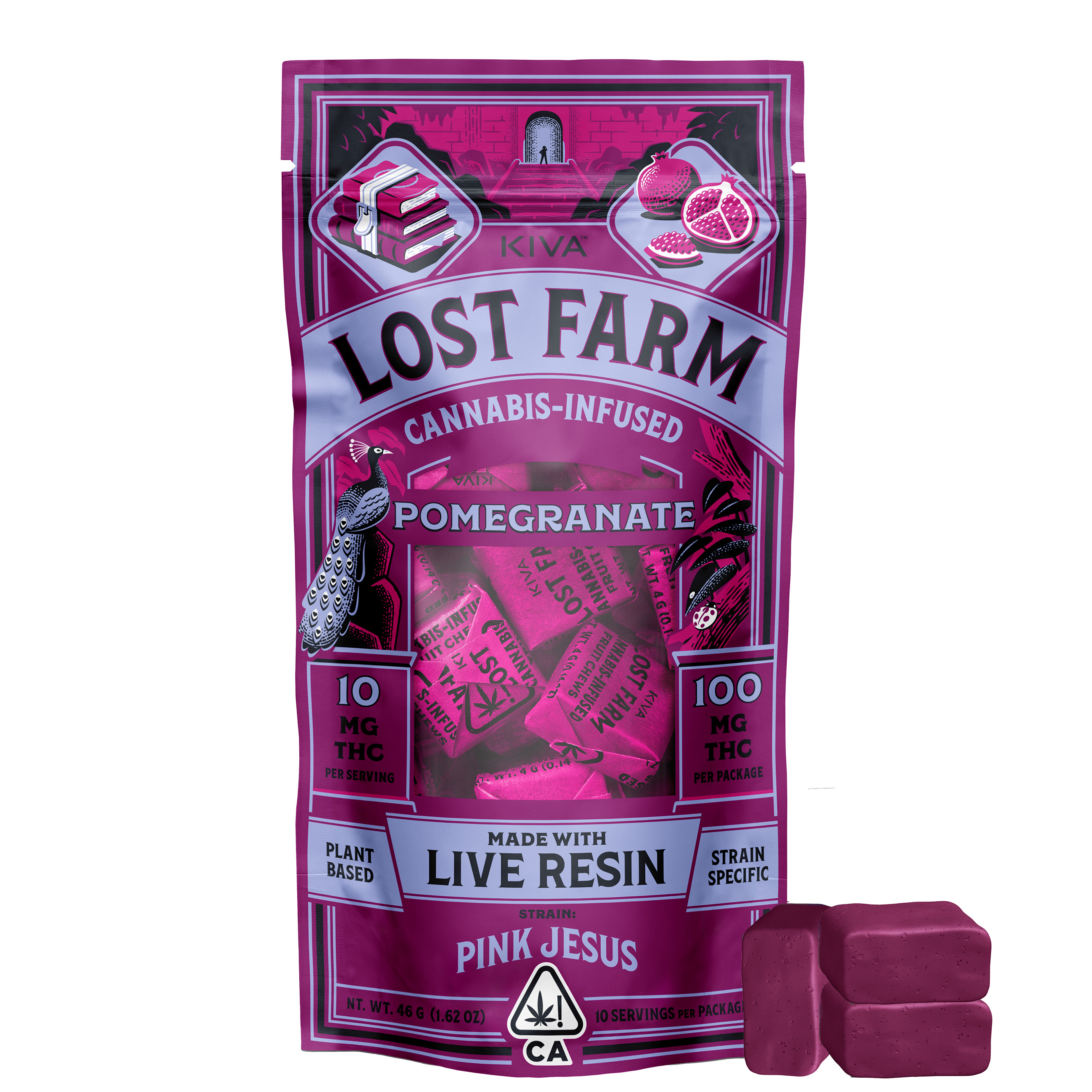 LOST FARM CHEWS STRAWBERRY PINK JESUS LIVE RESIN