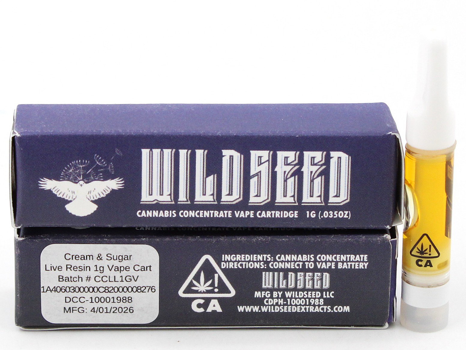 Wildseed - Cream + Sugar - Live Sauce - 1 g Main Image