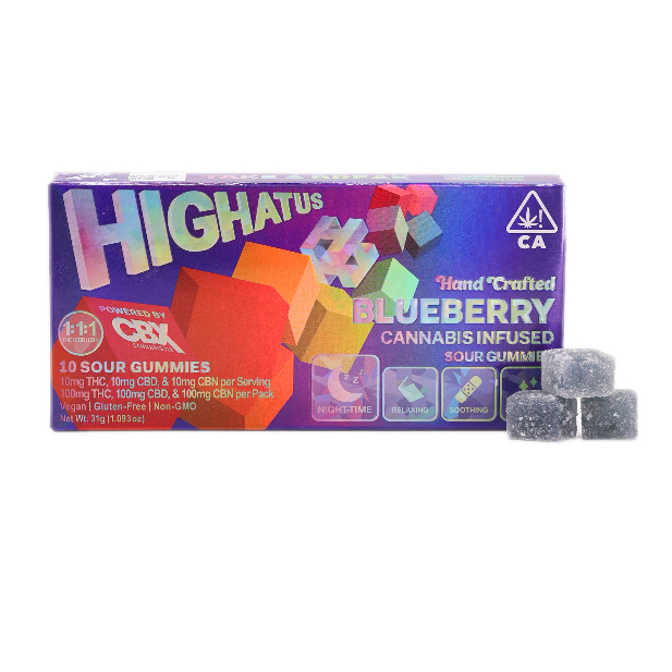 HIGHATUS - BLUEBERRY THC:CBD:CBN
