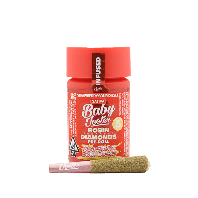 BABY JEETER - STRAWBERRY SOUR DIESEL 5PK