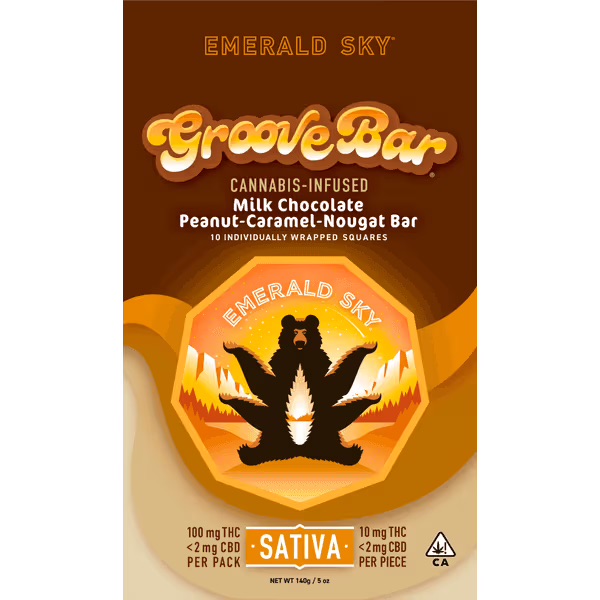 Emerald sky - GrooveBar - Sativa - 100 mg - 10 Pack Main Image