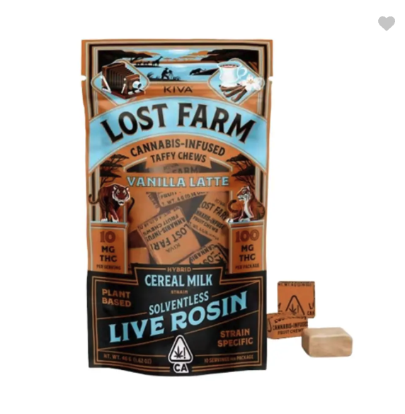 Lost farm - Vanilla Latte x Cereal Milk - Resin Chews - 100 mg - 10 Pack Main Image
