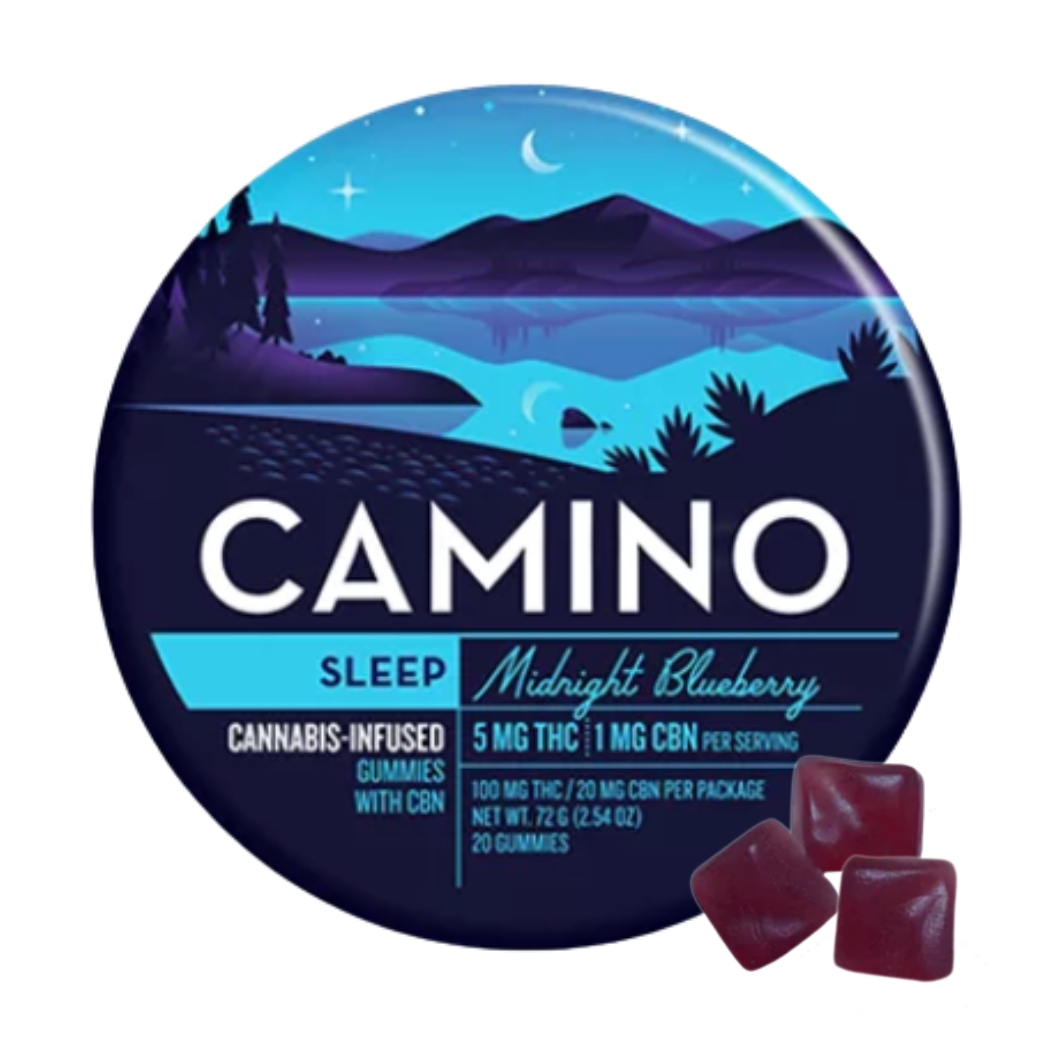 Camino - Midnight Blueberry - Sleep - THC:CBN 5:1 - 100 mg - 20 Pack Main Image