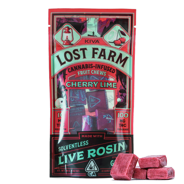 LOST FARM CHEWS CHERRY LIME - GMO LIVE RESIN