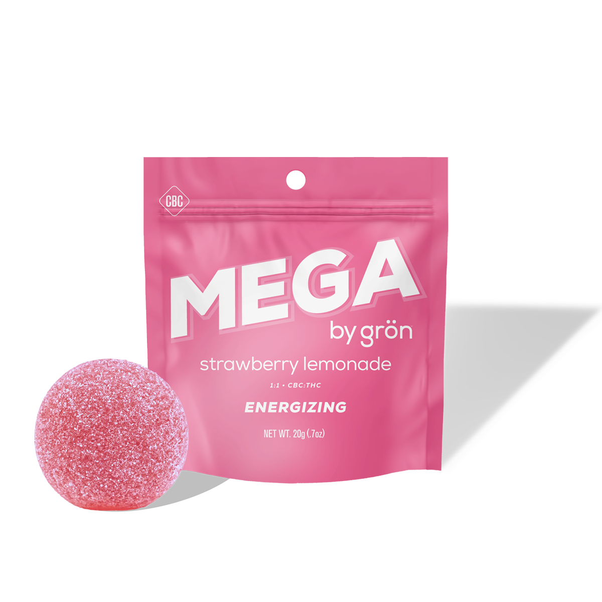 Gron | Strawberry Lemonade 1:1 THC/CBC Mega Pearl | 100mg 