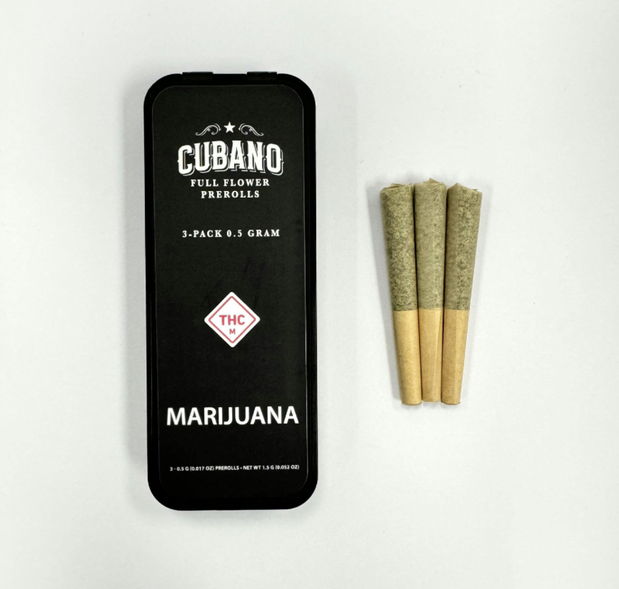 Cubano | French Royale Pre-Roll 3pk | 1.5g