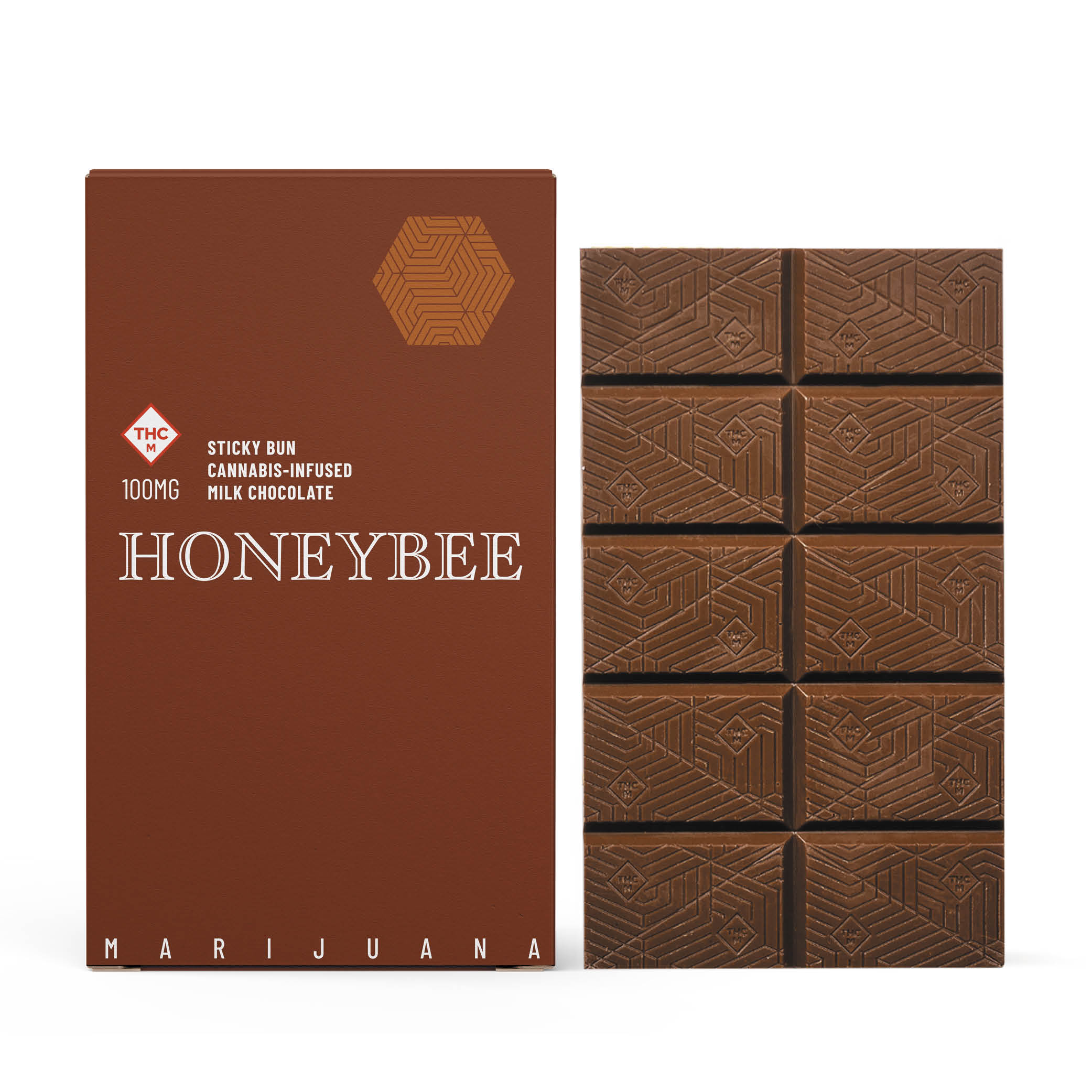Honeybee | Sticky Bun Chocolate Bar | 100mg