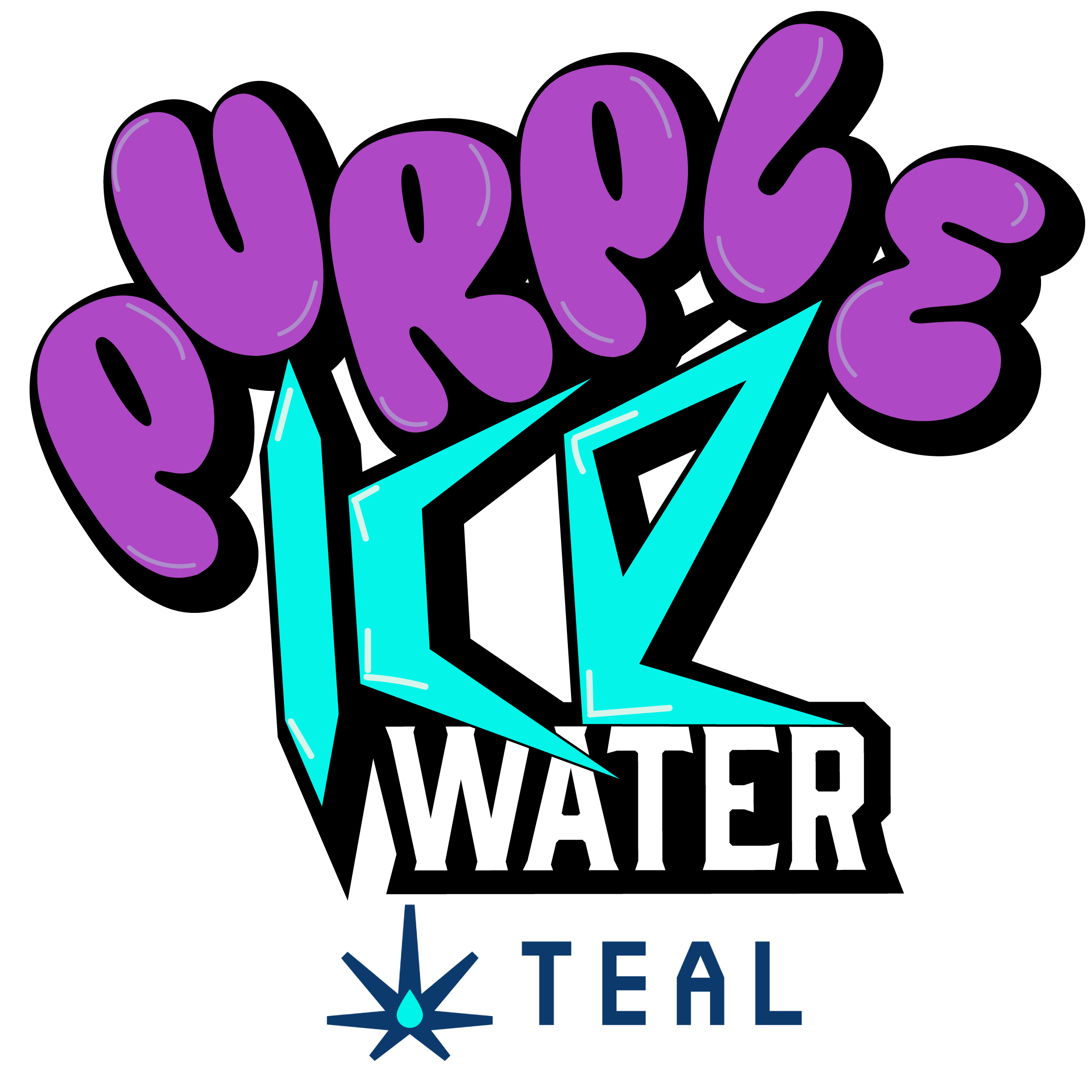 Teal 1g Purple Ice Water Bubble Hash Infused Pre-Roll - 1 g