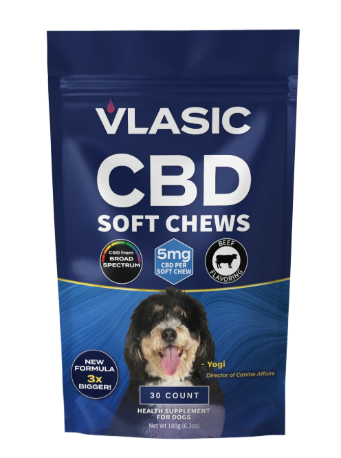 Vlasic Labs | CBD 5mg Beef Flavored Dog Chews | 150mg