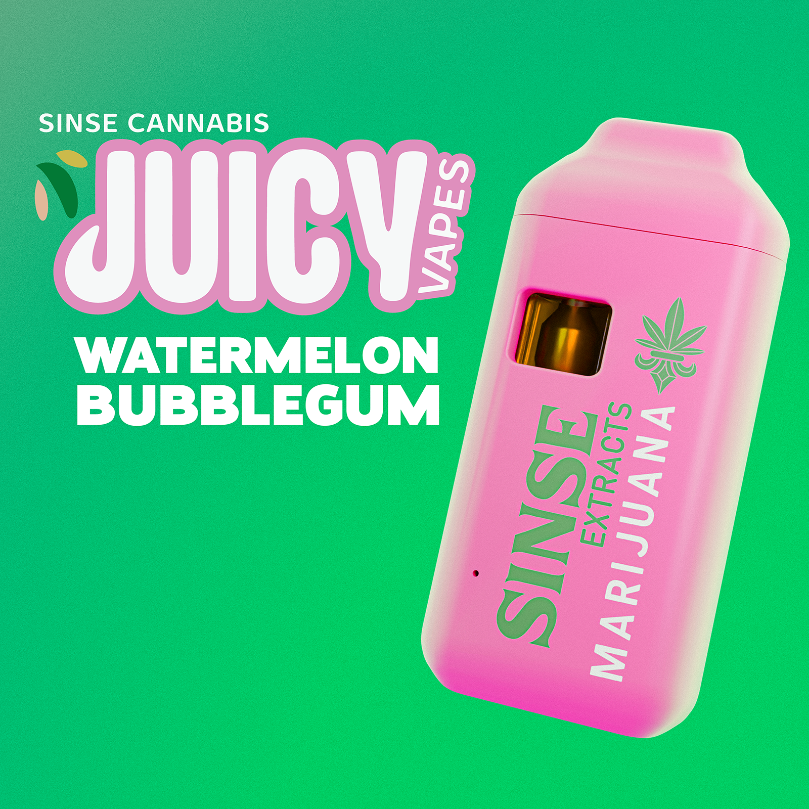Sinse | Watermelon Bubblegum Juicy Disposable | 1g