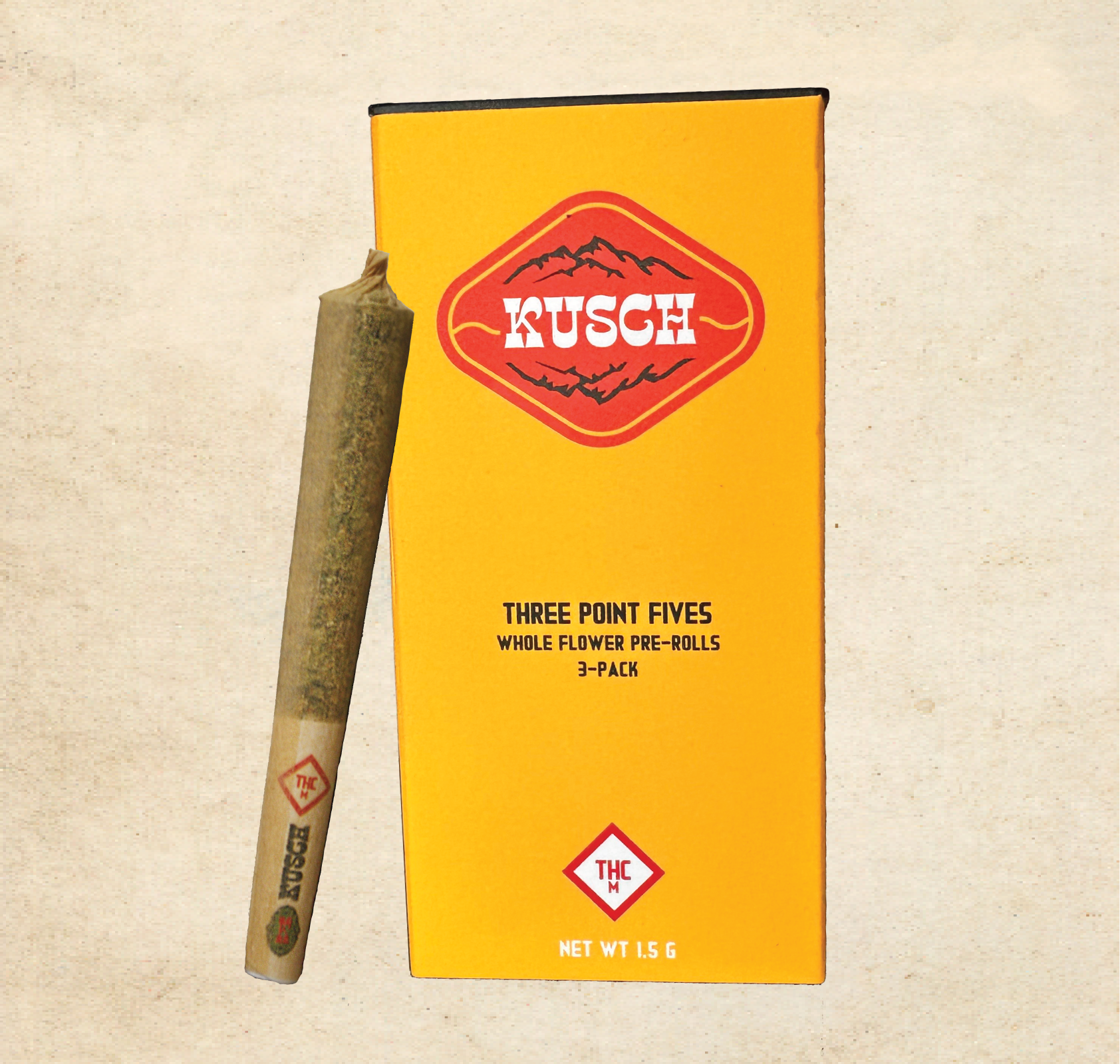 Kusch .5g Buff Cherry X Sour G Pre-Roll - 1.5 g - 3 Pack