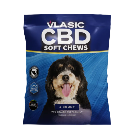 Vlasic Labs | CBD 5mg Salmon Flavored Dog Chew | 20mg