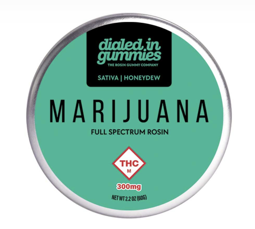 Dialed In | High Dose Honeydew Sativa Rosin Gummies | 300mg