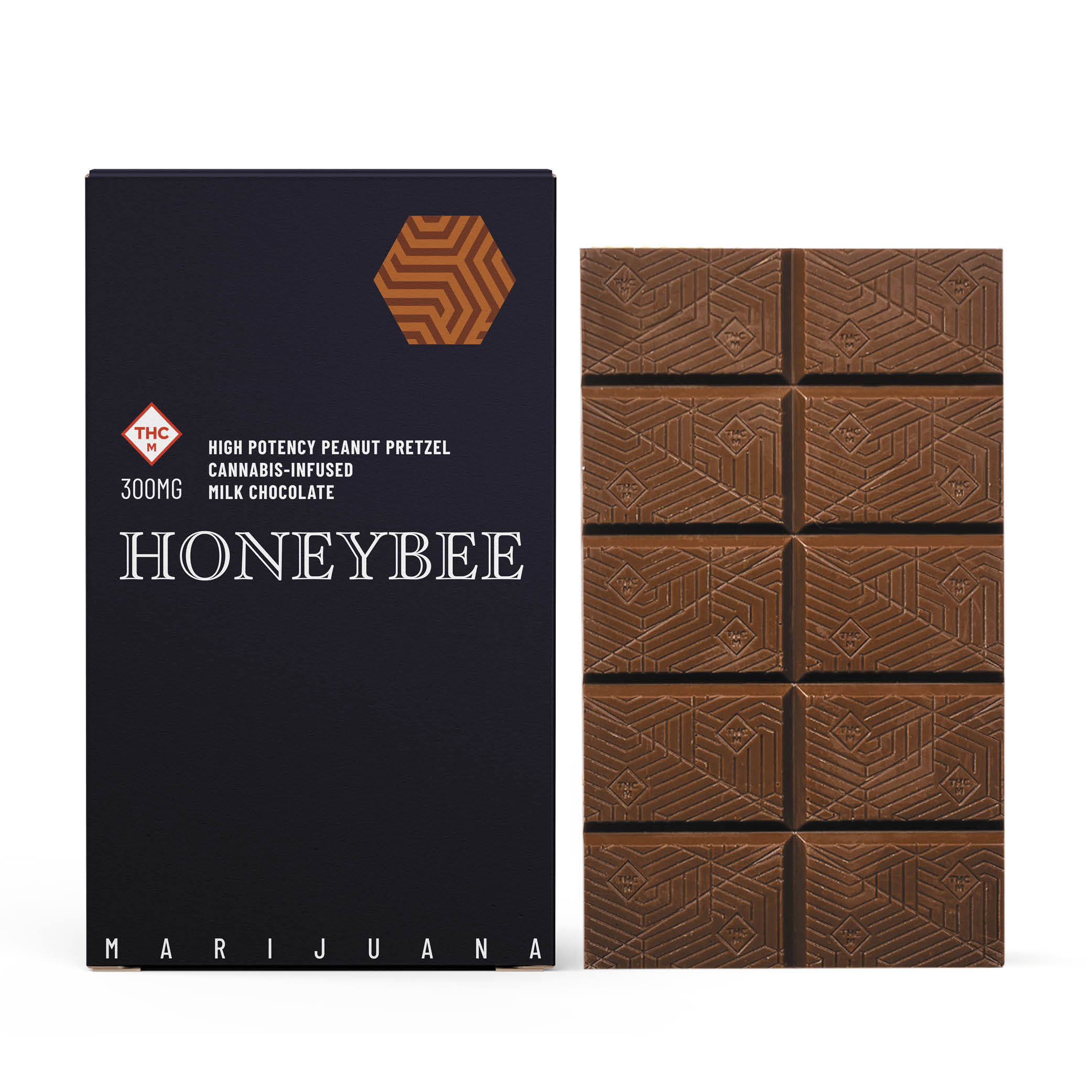 Honeybee | Peanut Pretzel High Potency Chocolate Bar | 300mg
