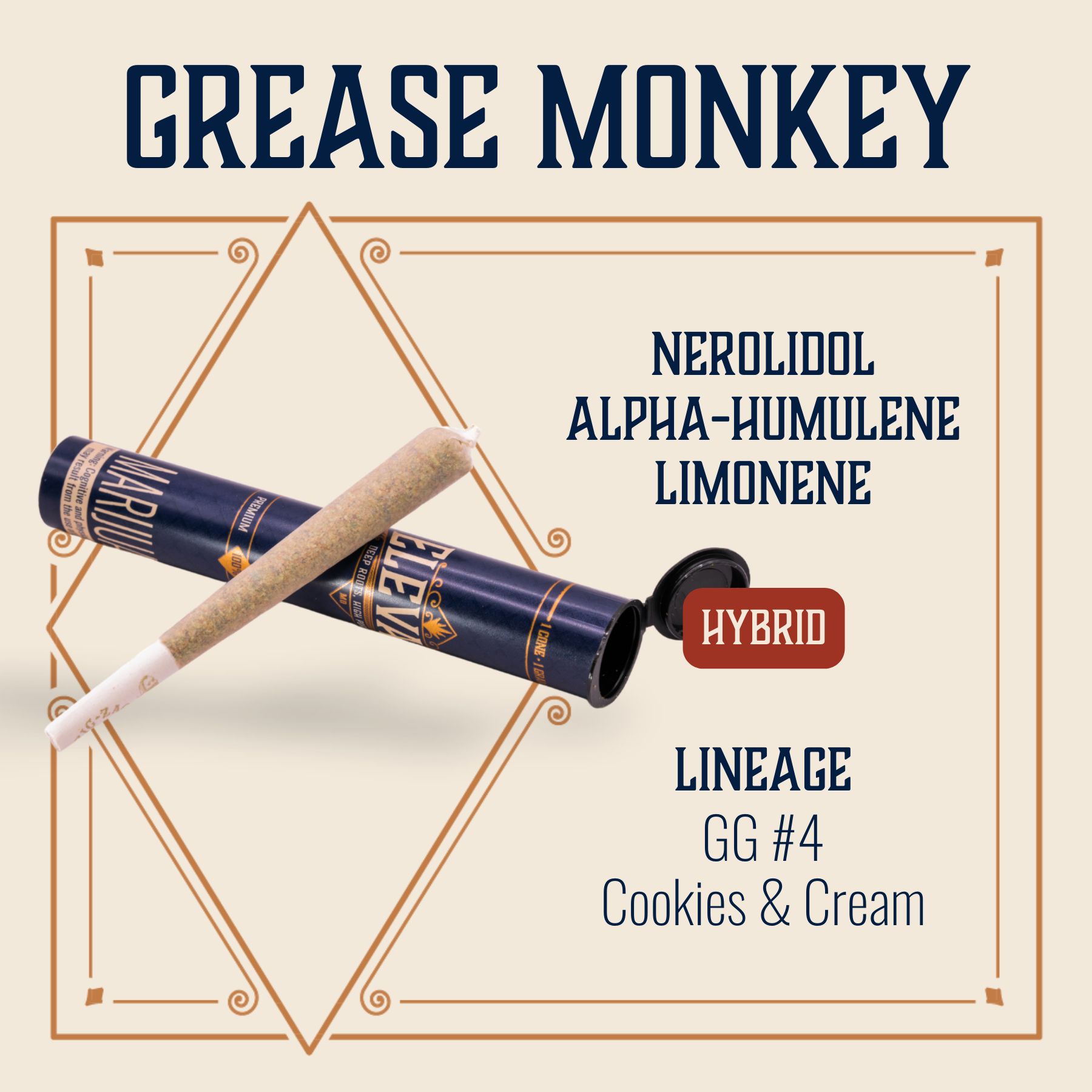 Elevate | Grease Monkey Pre-Roll | 1g
