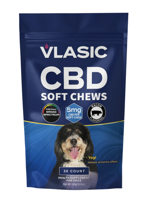 Vlasic Labs | CBD 5mg Bacon Flavored Dog Chews | 150mg