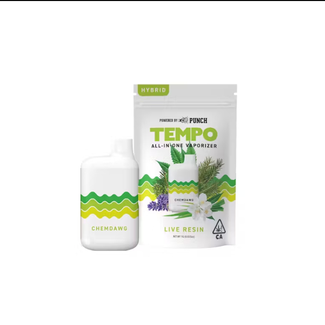 TEMPO - LIVE RESIN AIO VAPE - CHEMDAWG (HYBRID) - (1G)