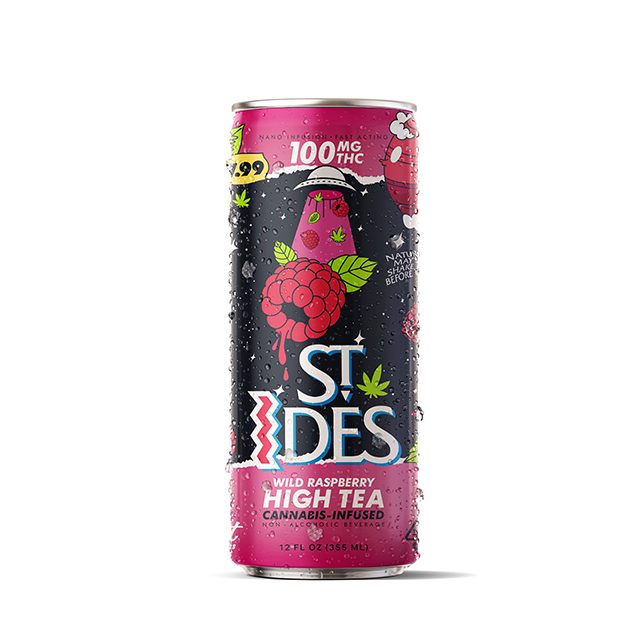 ST. IDES - WILD RASPBERRY 12OZ HIGH TEA 100MG