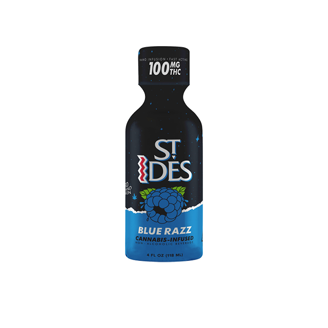 ST. IDES - BLUE RAZ 4OZ SHOT 100MG