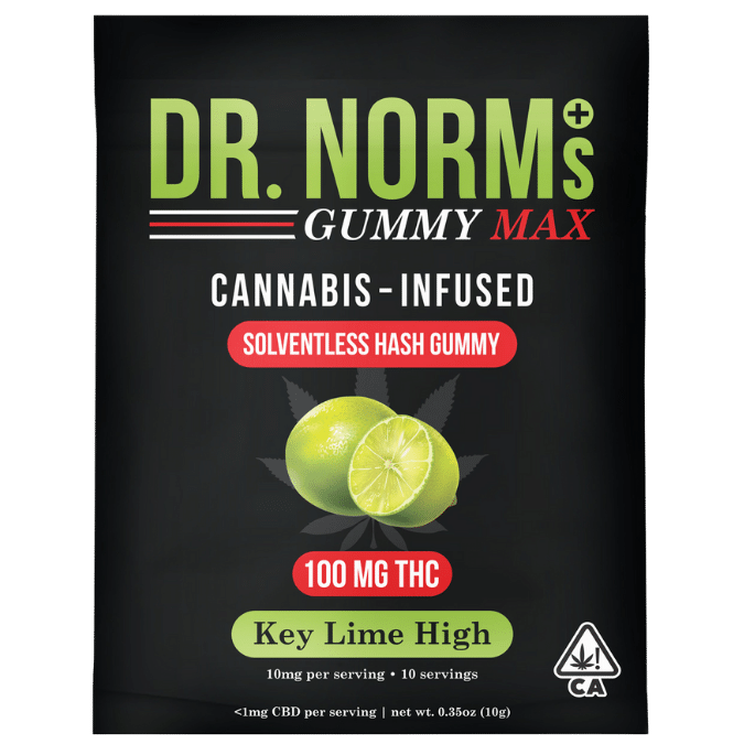 DR. NORM'S - 100MG MAX - HASH GUMMY - KEY LIME HIGH