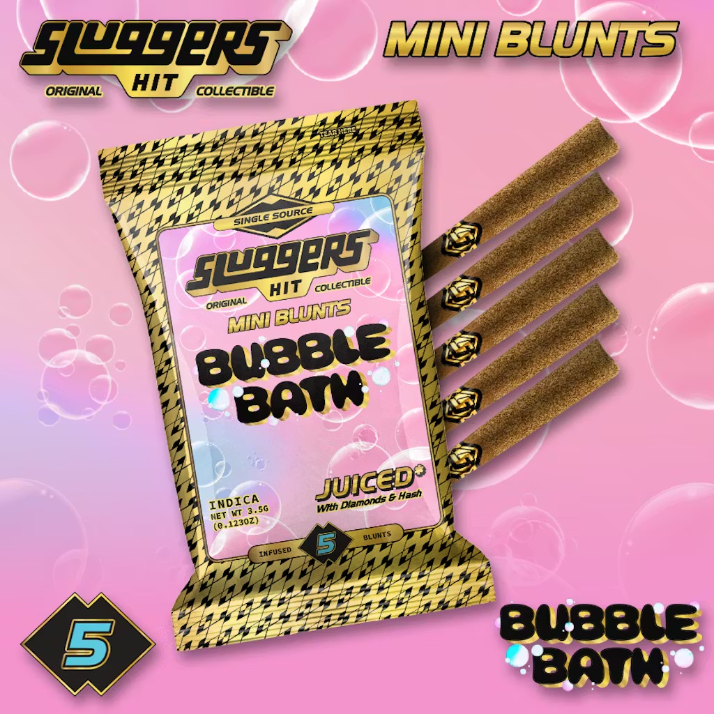SLUGGERS HIT - 0.7G 5PK - MINI BLUNTS - BUBBLE BATH