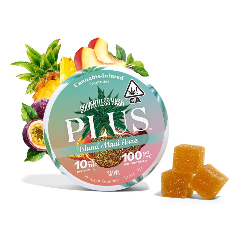 PLUS - HASH GUMMIES SATIVA ISLAND MAUI HAZE 10-PACK