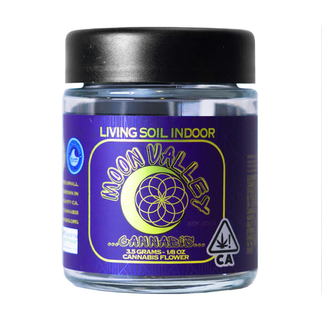 Moon Valley Cannabis -  Pink Drink Indoor Living Soil Flower 3.5g Jar