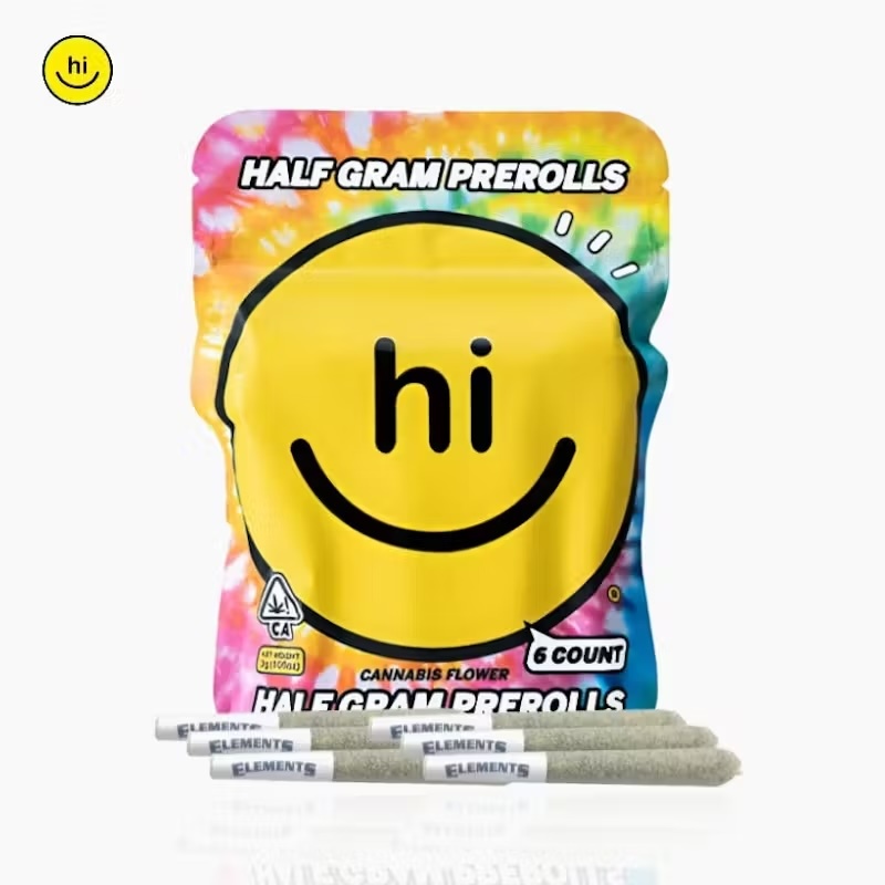 HI CANNA - Hi Prerolls - 6 Pack (0.5g) - Raspberry Runtz (H)