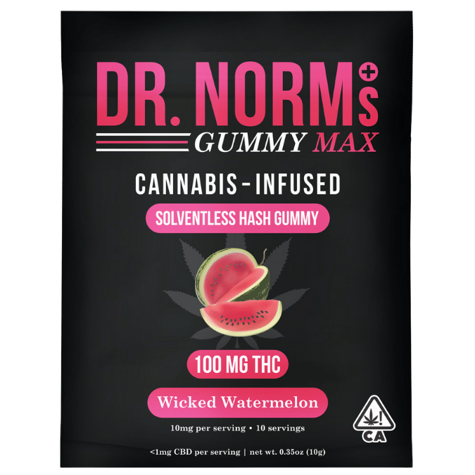 DR. NORM'S - 100MG MAX - HASH GUMMY - WICKED WATERMELON