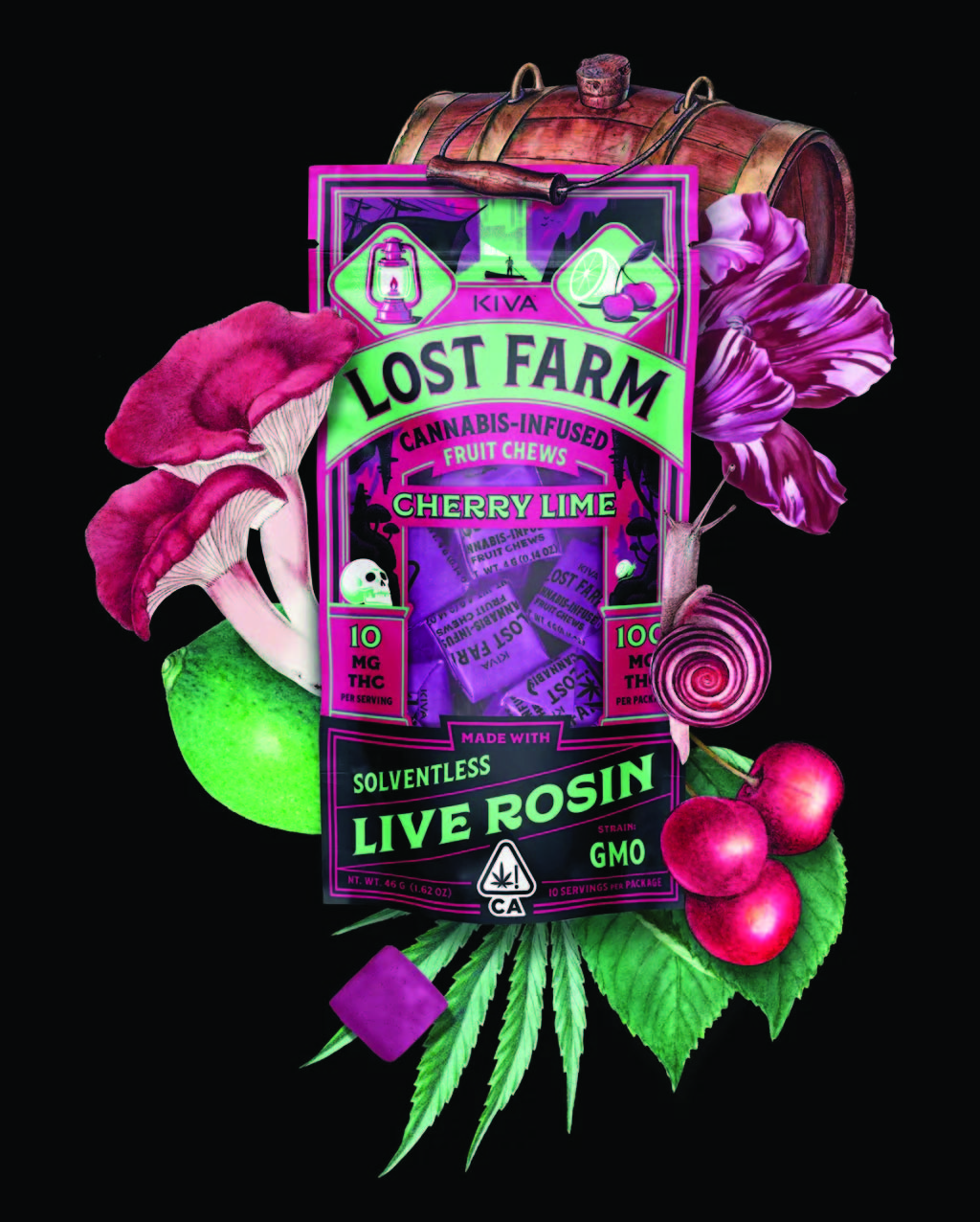 LOST FARM - CHERRY LIME GMO LIVE ROSIN CHEWS
