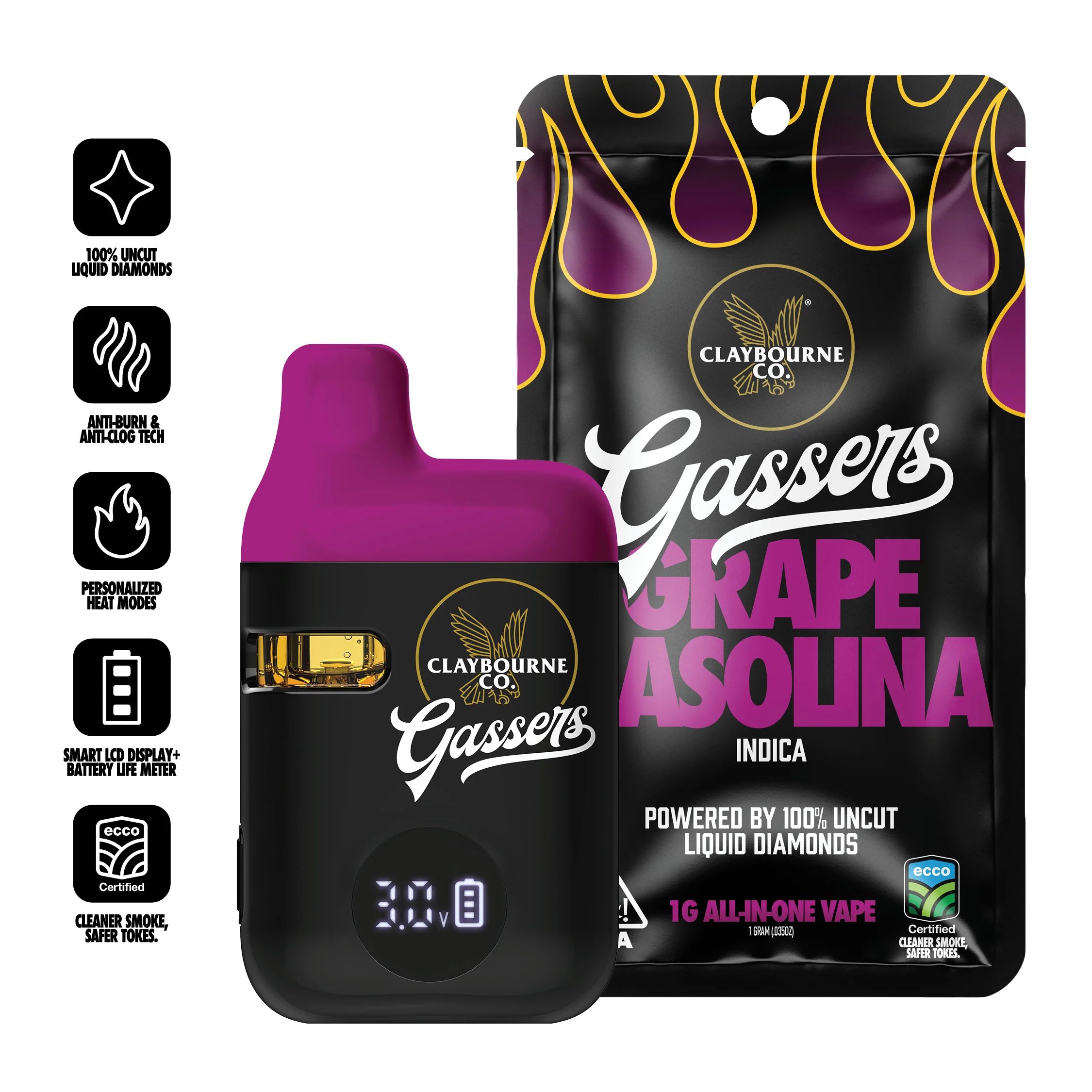 Grape Gasolina Gassers Aio Vape
