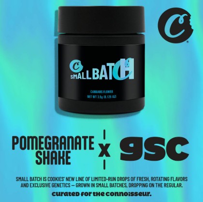 COOKIES SMALL BATCH | POMEGRANATE SHAKE X GIRL SCOUT COOKIES | - 3.5 g - 1/8oz in Egg Harbor Township