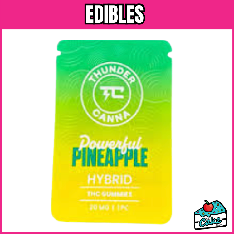 THUNDER CANNA 200MG GUMMIES 4 PACK - PINEAPPLE