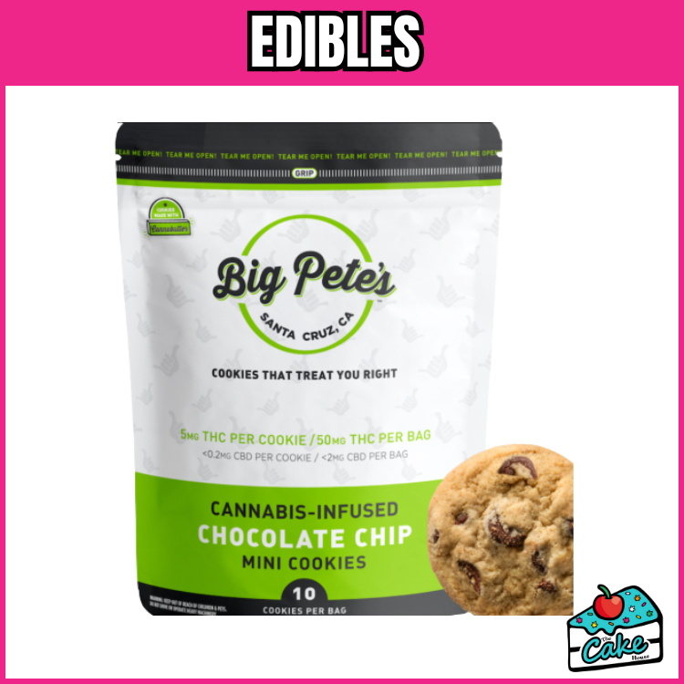 BIG PETE'S TREATS 200MG 10PK- MINI CHOCOLATE CHIP COOKIES -INDICA